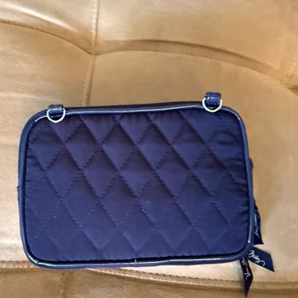 Vera Bradley Wallet Crossbody in Navy Blue GUC - Picture 2 of 10